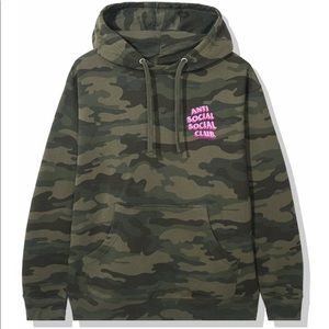 NWT Anti Social Social Club Popcorn Camo H…